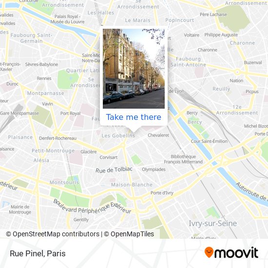 Rue Pinel map