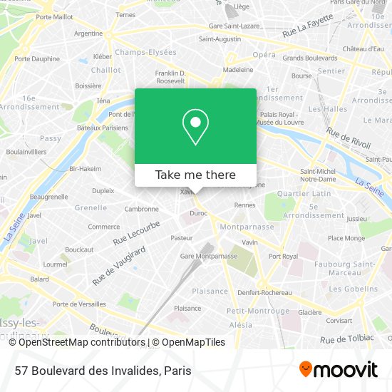 57 Boulevard des Invalides map