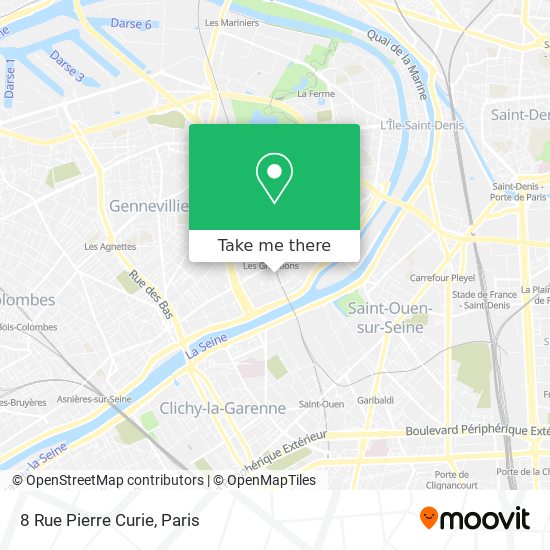 Mapa 8 Rue Pierre Curie