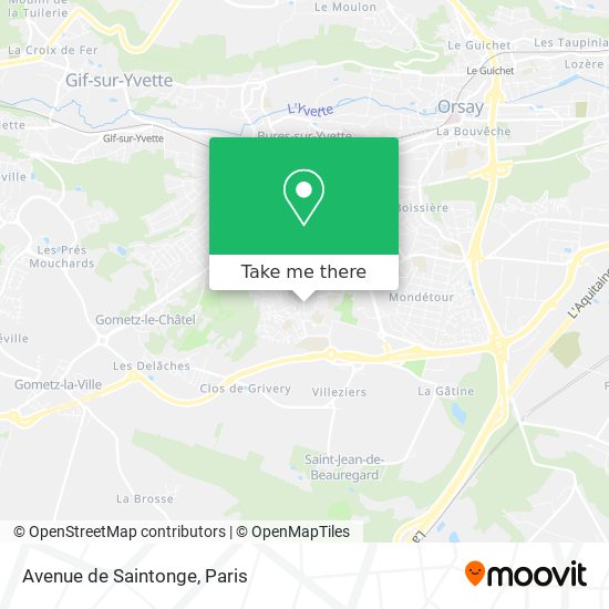 Avenue de Saintonge map