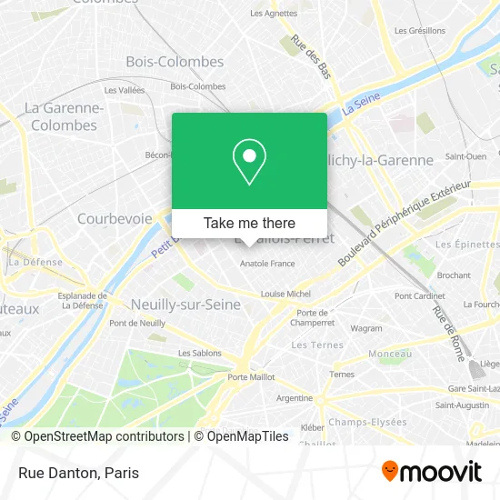 Rue Danton map