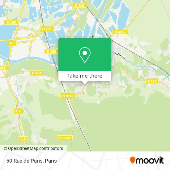 50 Rue de Paris map