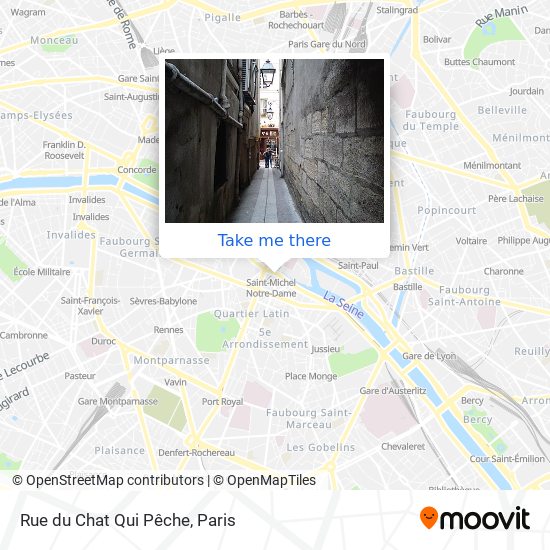 Rue du Chat Qui Pêche map