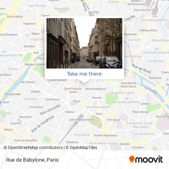Rue de Babylone map