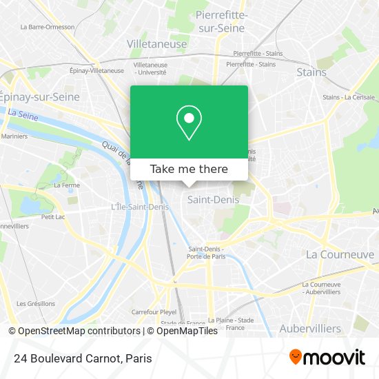 Mapa 24 Boulevard Carnot