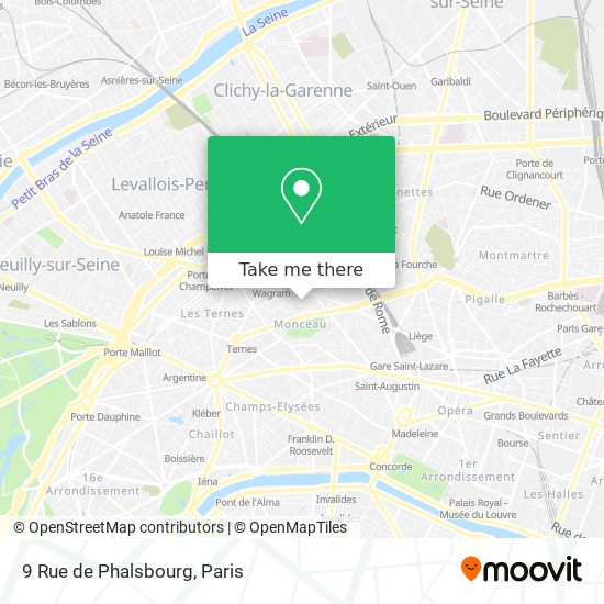 9 Rue de Phalsbourg map
