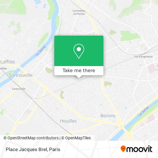 Mapa Place Jacques Brel