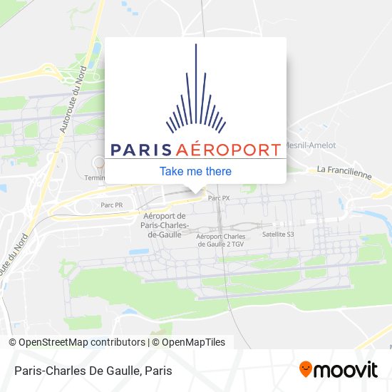 Mapa Paris-Charles De Gaulle