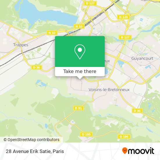 28 Avenue Erik Satie map