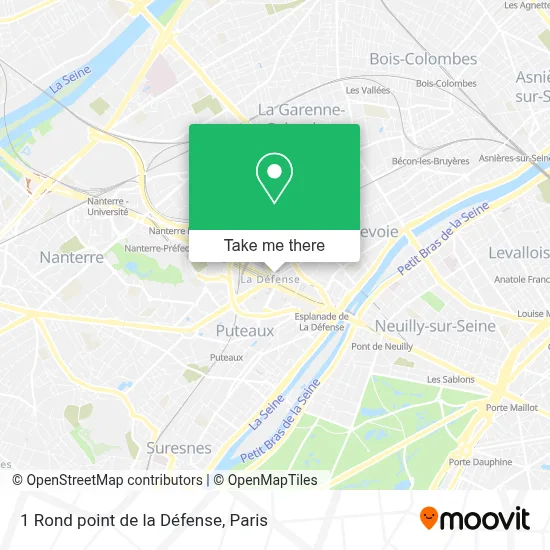 1 Rond point de la Défense map