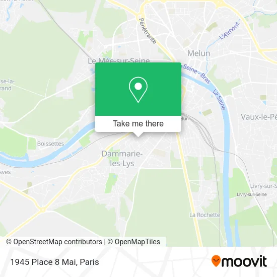 1945 Place 8 Mai map