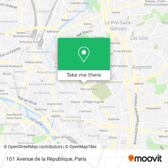 101 Avenue de la République map