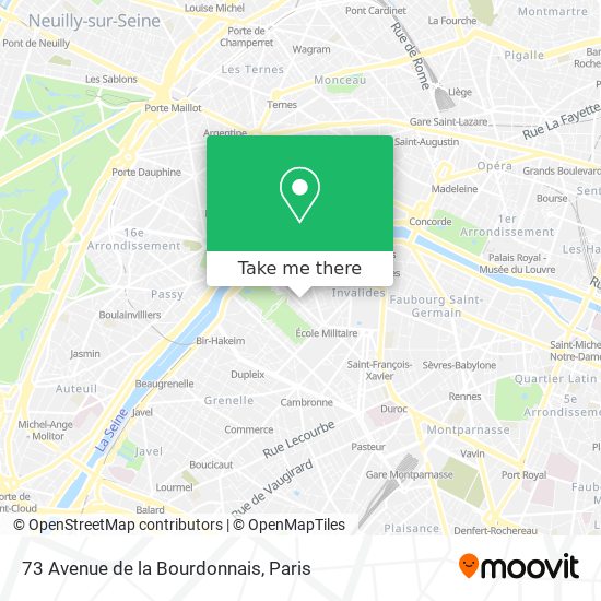 73 Avenue de la Bourdonnais map