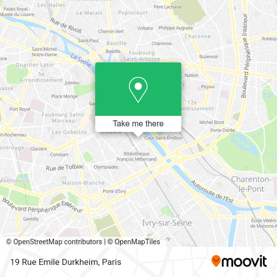 19 Rue Emile Durkheim map