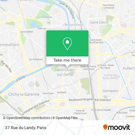 37 Rue du Landy map