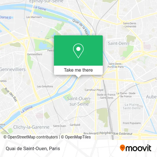 Quai de Saint-Ouen map