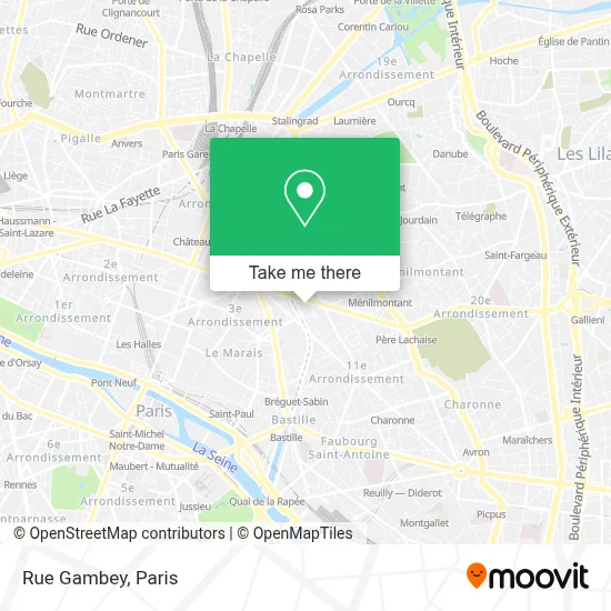Rue Gambey map