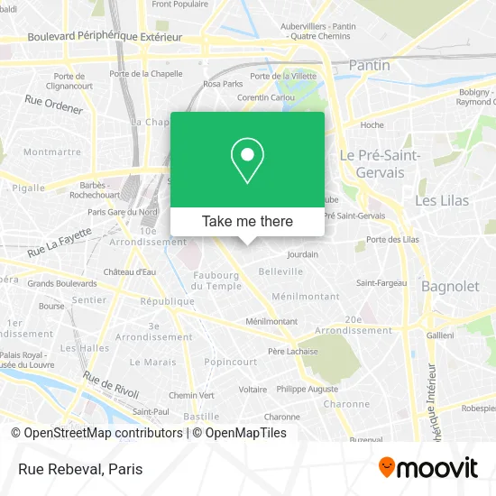 Rue Rebeval map