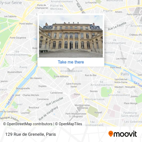 129 Rue de Grenelle map