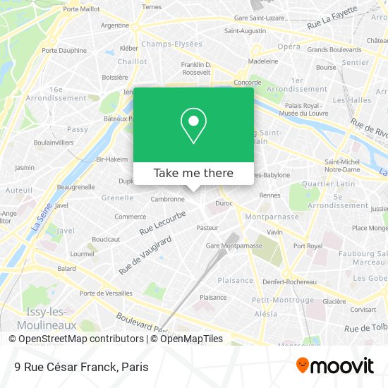 9 Rue César Franck map