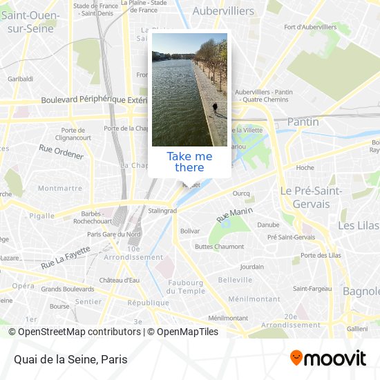 Mapa Quai de la Seine