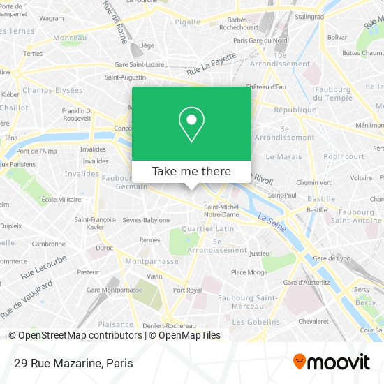29 Rue Mazarine map