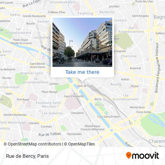 Mapa Rue de Bercy