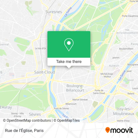 Rue de l'Église map