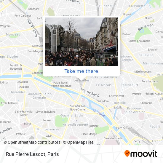 Mapa Rue Pierre Lescot