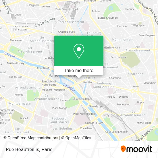 Rue Beautreillis map