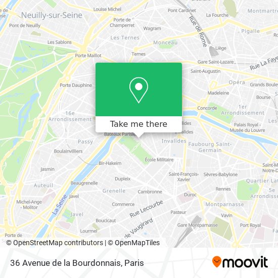 36 Avenue de la Bourdonnais map