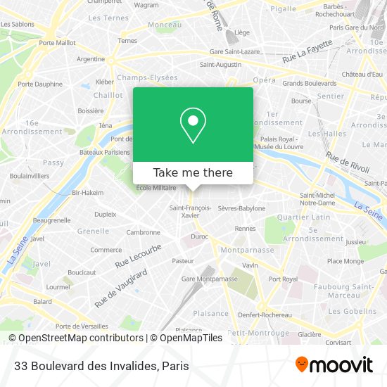 33 Boulevard des Invalides map