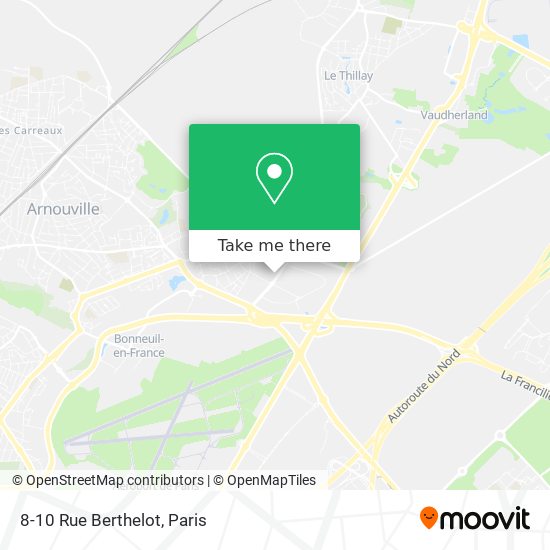 Mapa 8-10 Rue Berthelot