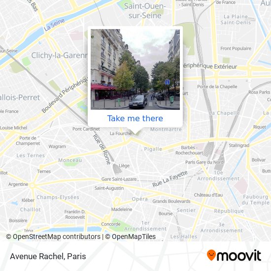 Avenue Rachel map