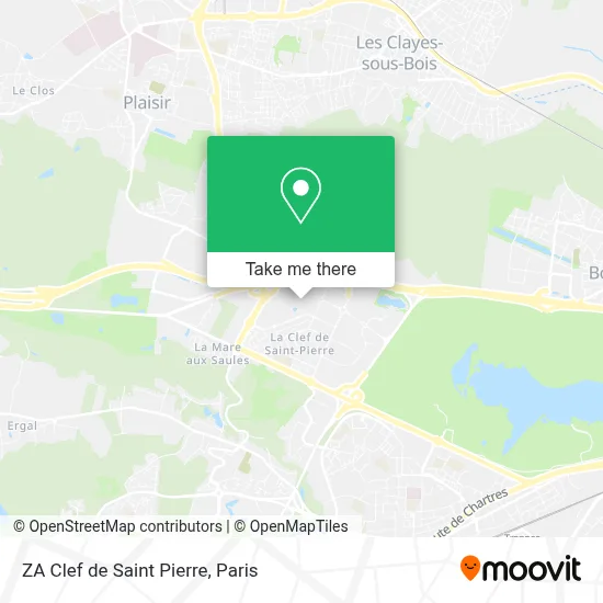 ZA Clef de Saint Pierre map