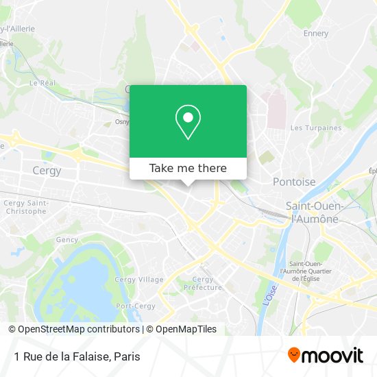 Mapa 1 Rue de la Falaise