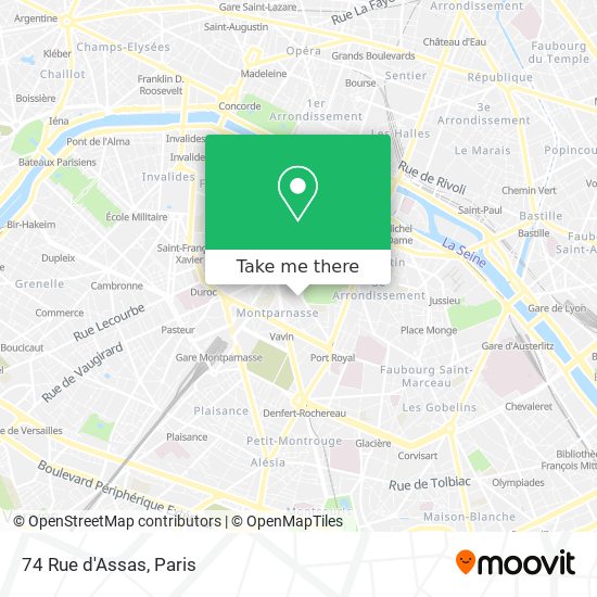 74 Rue d'Assas map