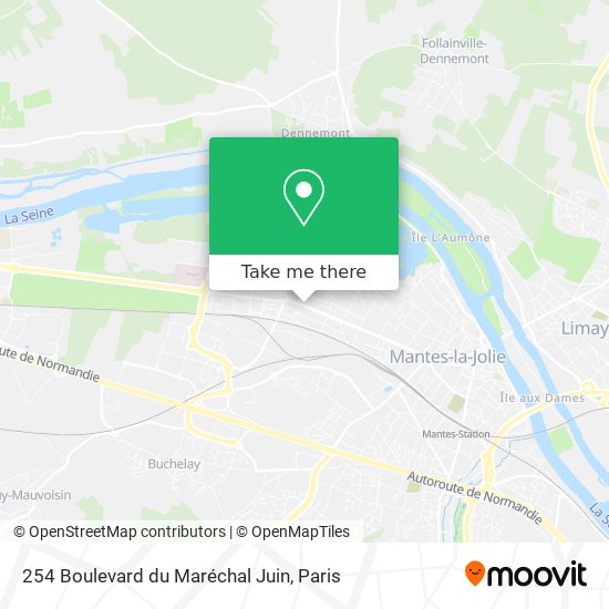 Mapa 254 Boulevard du Maréchal Juin