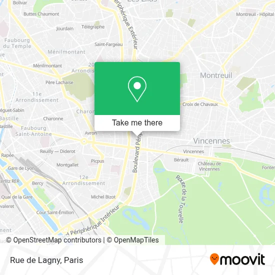 Rue de Lagny map