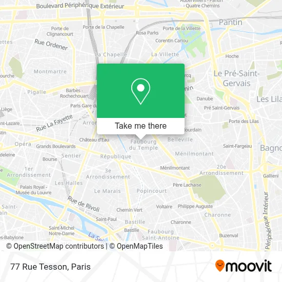 77 Rue Tesson map