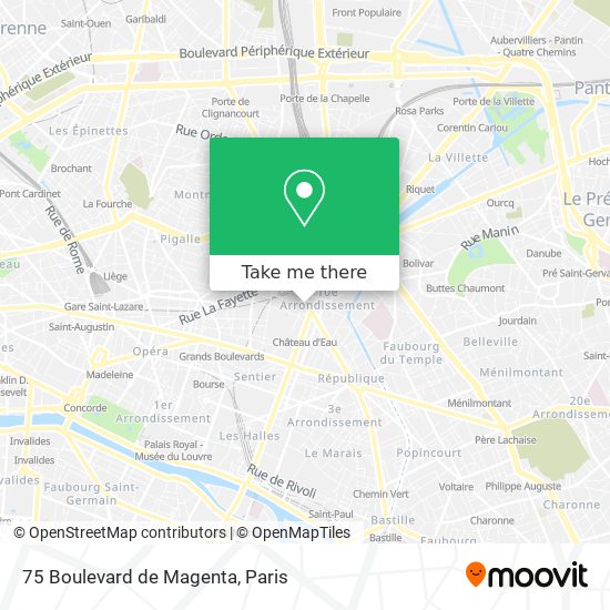 75 Boulevard de Magenta map