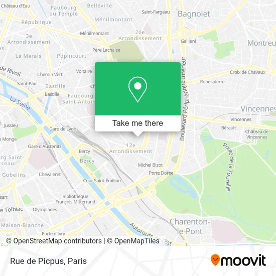 Rue de Picpus map