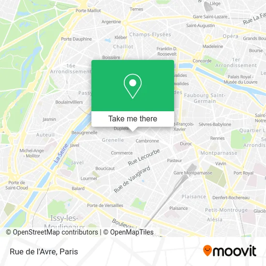 Rue de l'Avre map