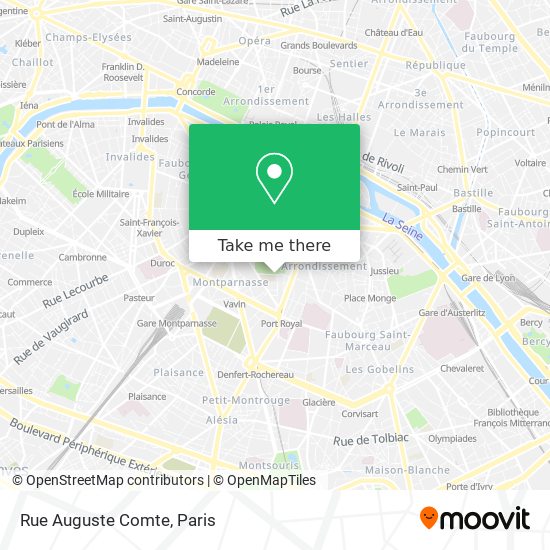 Mapa Rue Auguste Comte