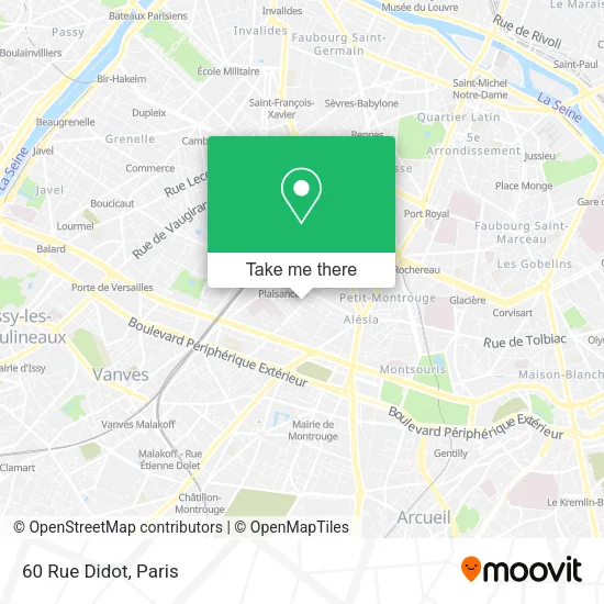 60 Rue Didot map
