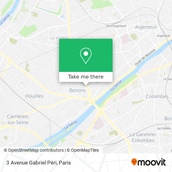 Mapa 3 Avenue Gabriel Péri