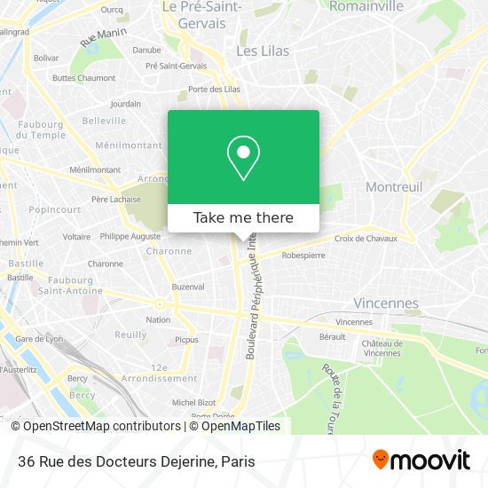 36 Rue des Docteurs Dejerine map