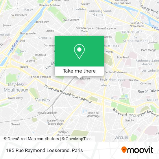 185 Rue Raymond Losserand map