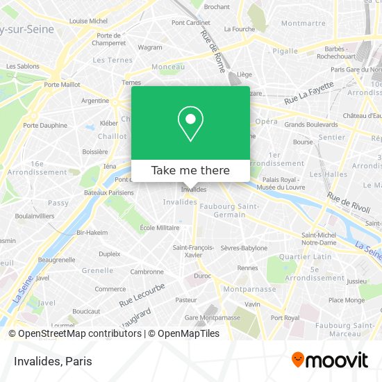 Invalides map