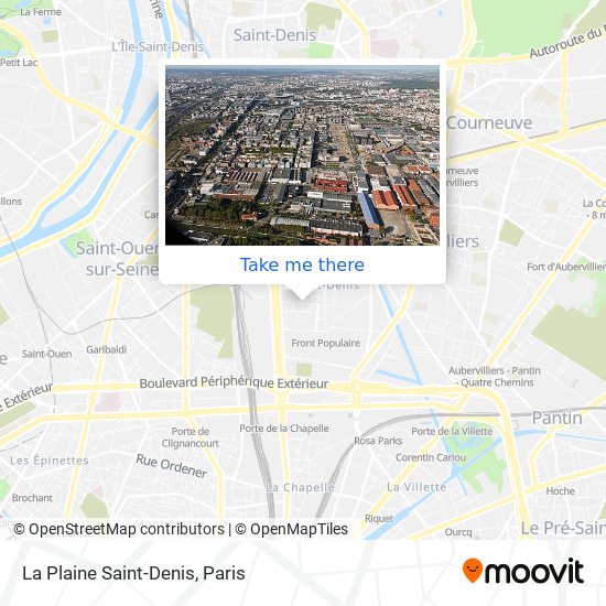 Mapa La Plaine Saint-Denis
